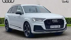 White Used 2022 Audi Q7 Black Edition SUV | £43,200 (Fair price)