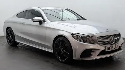Silver Used 2019 Mercedes C300 AMG line Coupe | £17,750 (Good price)