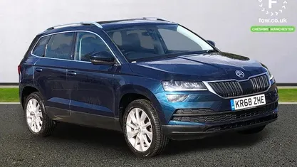 Used Skoda Karoq SE L 116 HP (85 kW) 2019 Blue SUV