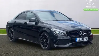 Used Mercedes CLA200 AMG line 156 HP (114 kW) 2019 Black Coupe