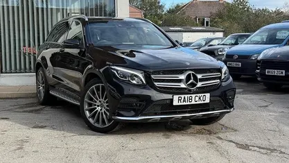 Black Used 2018 Mercedes GLC250 AMG Line Premium Estate | £16,995 (Fair price)