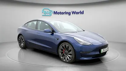 Used Tesla Model 3 Performance 461 kW (627 HP) 2022 Blue Sedan