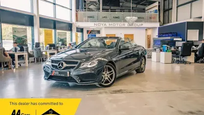 Used Mercedes E250 AMG line 204 HP (150 kW) 2015 Grey Cabriolet