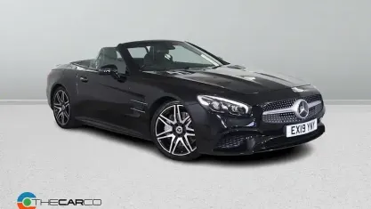 Used Mercedes SL400 AMG line 367 HP (269 kW) 2019 Black Cabriolet
