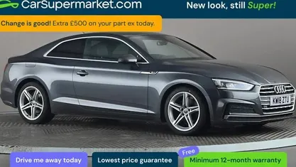 Used Audi A5 S-Line 190 HP (139 kW) 2018 Grey Coupe