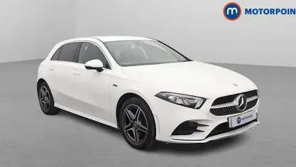 Used Mercedes A250 AMG line 218 HP (160 kW) 2021 White Hatchback