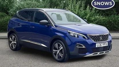 Used Peugeot 3008 GT-line 165 HP (121 kW) 2017 Blue SUV