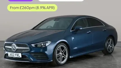 Used Mercedes CLA180 AMG Line Premium 136 HP (100 kW) 2022 Blue Sedan
