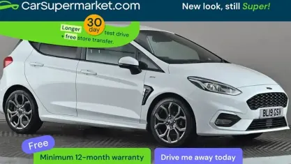 Begagnad Ford Fiesta ST-Line 125 HK (91 kW) 2019 Vit Halvkombi