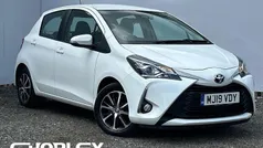 White Used 2019 Toyota Yaris Hatchback | £9,448 (Fair price)