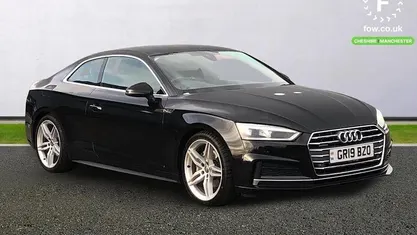 Used Audi A5 S-Line 190 HP (139 kW) 2019 Black Coupe