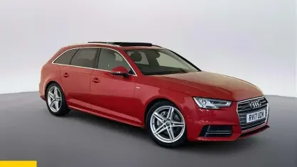 Used Audi A4 S-Line 218 HP (160 kW) 2017 Red Estate