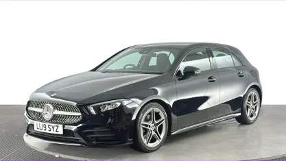 Used Mercedes A200 AMG line 163 HP (119 kW) 2019 Black Hatchback