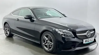 Used Mercedes C220 AMG line 194 HP (142 kW) 2021 Black Coupe