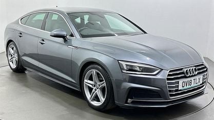 Używany Audi A5 Sportback S-Line 190 KM (139 kW) 2018 Szary Hatchback