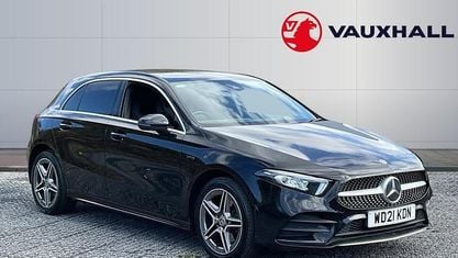 Usado Mercedes A250 AMG line 218 HP (160 kW) 2021 Preto Citadino