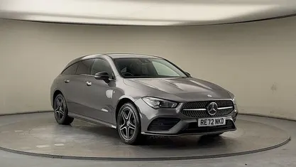 Mountain grey Used 2022 Mercedes CLA250e Shooting Brake AMG line Estate | £17,500 (Good price)