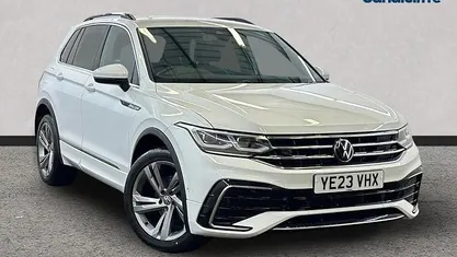 White Used 2023 VW Tiguan R-line Edition SUV | £25,094 (Fair price)