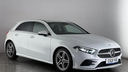 Used Mercedes A180 Executive 136 HP (100 kW) 2021 White Hatchback