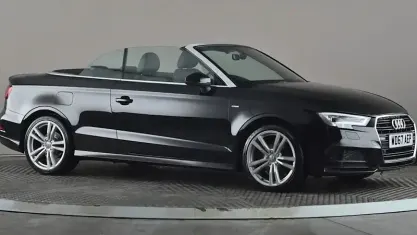 Used Audi A3 Cabriolet S-Line 150 HP (110 kW) 2018 Black Cabriolet