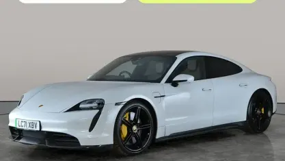 Used Porsche Taycan Performance Package 559 kW (761 HP) 2021 White Sedan