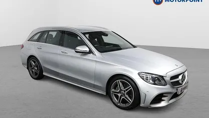 Silver Used 2019 Mercedes C200 AMG Line Premium Estate | £19,049 (Fair price)
