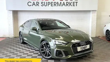 Used Audi A5 Sportback S-Line 204 HP (150 kW) 2023 Green Hatchback