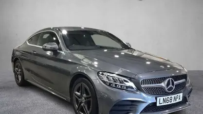 Used Mercedes C200 AMG line 184 HP (135 kW) 2018 Grey Coupe