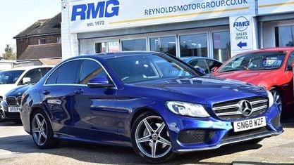 Używany Mercedes C220 AMG line 170 KM (125 kW) 2018 Niebieski Sedan/Limuzyna