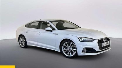 Begagnad Audi A5 Sportback Sport 150 HK (110 kW) 2023 Vit Halvkombi