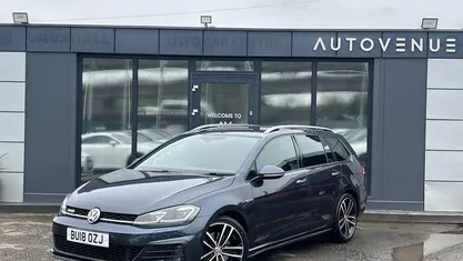 Used VW Golf VII GTD 184 HP (135 kW) 2018 Blue Estate