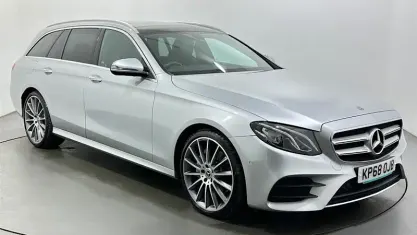 Begagnad Mercedes E220 AMG Line Premium 194 HK (142 kW) 2018 Silver Kombi