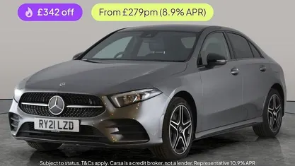 Grey Used 2021 Mercedes A250 AMG line Sedan | £19,130 (Good price)