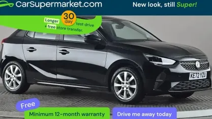 Used Vauxhall Corsa Design Edition 75 HP (55 kW) 2023 Black Hatchback