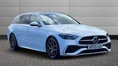 White Used 2025 Mercedes C300e AMG Line Premium Estate | £38,495 (Good price)