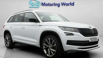 Used Skoda Kodiaq SportLine 150 HP (110 kW) 2021 White SUV