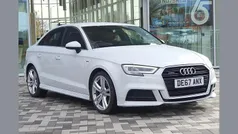 White Used 2017 Audi A3 S-Line Sedan | £14,790 (Fair price)