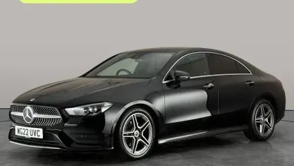 Used Mercedes CLA180 AMG Line Premium 136 HP (100 kW) 2022 Black Coupe