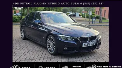 Used BMW 330e M Sport 252 HP (185 kW) 2016 Blue Sedan