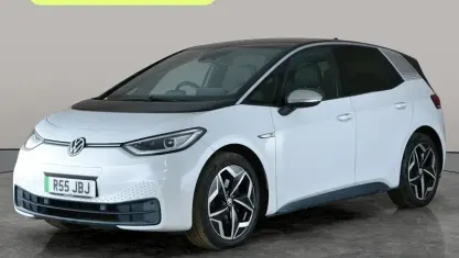 Begagnad VW ID.3 Pro 150 kW (204 HK) 2020 Vit Halvkombi