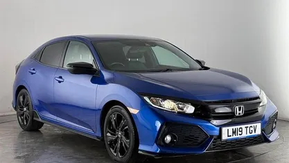 Used Honda Civic Sport 126 HP (92 kW) 2019 Blue Hatchback