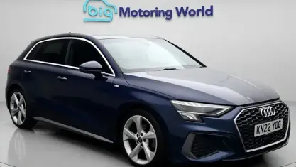Used Audi A3 Sportback S-Line 150 HP (110 kW) 2022 Blue Hatchback