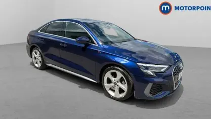 Used Audi A3 S-Line 150 HP (110 kW) 2023 Blue Sedan