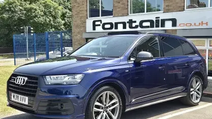 Usado Audi Q7 Black Edition 272 HP (200 kW) 2018 Azul SUV