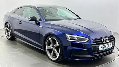 Used Audi A5 Black Edition 190 HP (139 kW) 2019 Blue Coupe