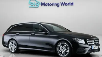 Used Mercedes E220 AMG line 194 HP (142 kW) 2019 Black Estate