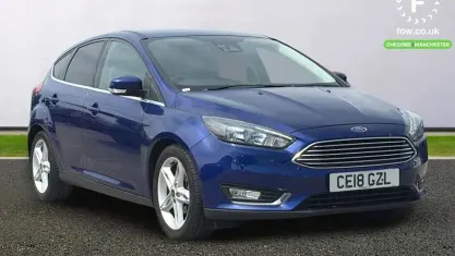 Used Ford Focus Titanium 125 HP (91 kW) 2017 Blue Hatchback