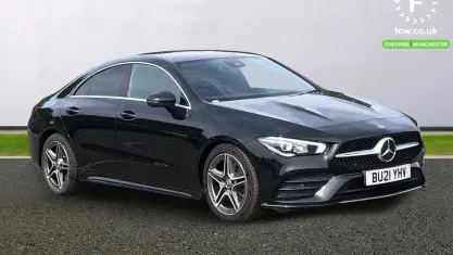 Used Mercedes CLA200 Active 163 HP (119 kW) 2021 Black Coupe