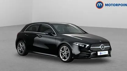 Used Mercedes A250 AMG line 224 HP (164 kW) 2019 Black Hatchback