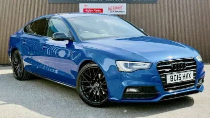 Usado Audi A5 Sportback Black Edition 177 CV (130 kW) 2014 Azul Utilitario